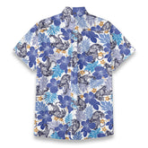 Poetic Oriental Tiger & Hibiscus Floral Shirt